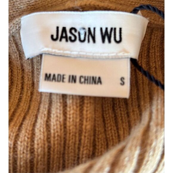Jason Wu Merino Wool-& Cashmere Blend Midi-Dress in Camel NWT Size Small - Picture 9 of 12